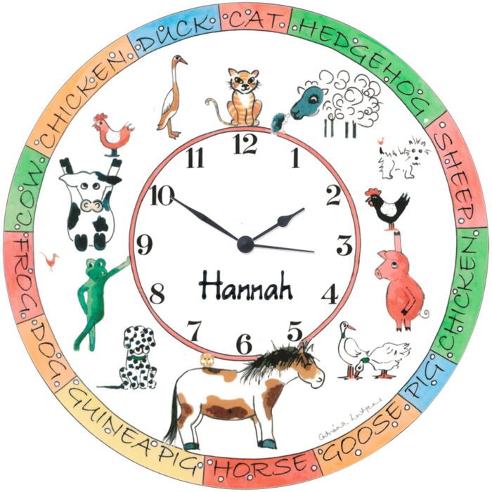 Personalised clocks for children